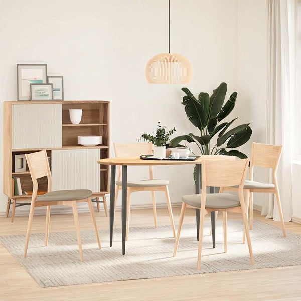 vidaXL Plateau de table 120x60x2 cm Chêne massif Ovale