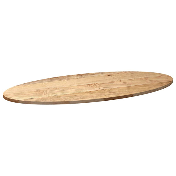 vidaXL Plateau de table 120x60x2 cm Chêne massif Ovale