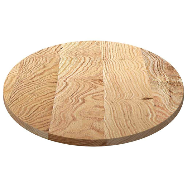 vidaXL Plateau de table 120x60x2 cm Chêne massif Ovale