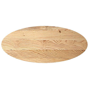 Tischplatte Eiche Massiv Oval 140x60 cm