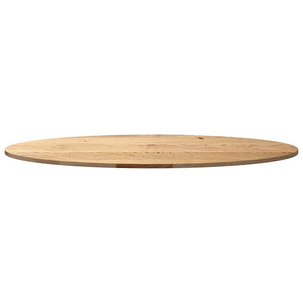 Tischplatte Eiche Massiv Oval 140x60 cm