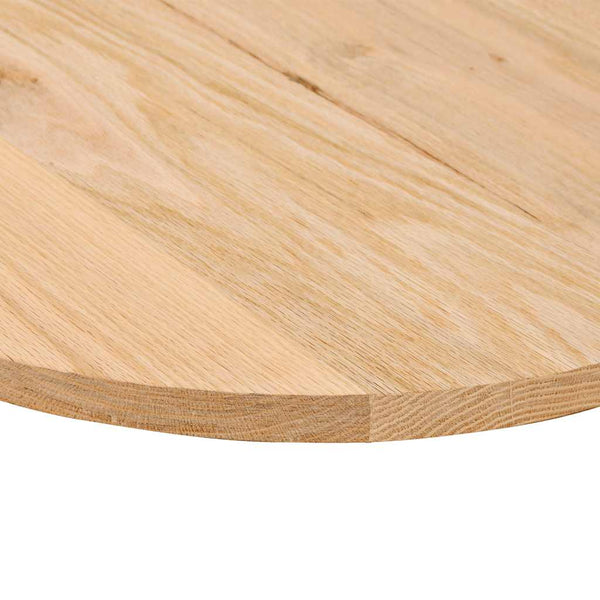 Tischplatte Eiche Massiv Oval 140x60 cm