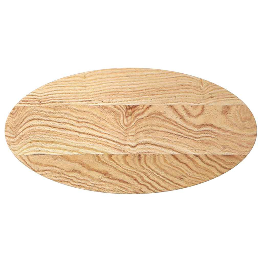 Massivholz Tischplatte Eiche Oval 80x40 cm