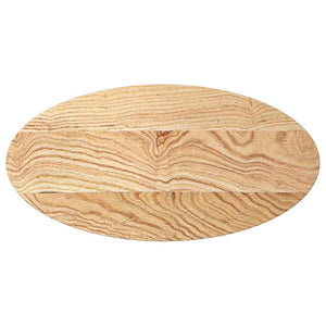 Massivholz Tischplatte Eiche Oval 80x40 cm