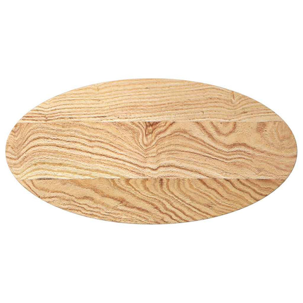 Massivholz Tischplatte Eiche Oval 80x40 cm