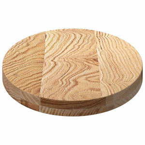 Massivholz Tischplatte Eiche Oval 80x40 cm