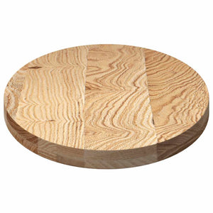 Massivholz Tischplatte Eiche Oval 100x50 cm