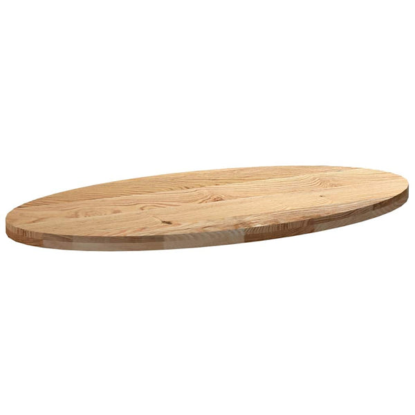 Tischplatte Eiche Massiv Oval 120x60 cm