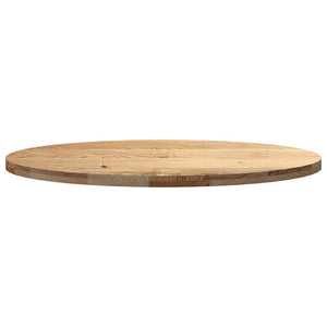 Tischplatte Eiche Massiv Oval 120x60 cm