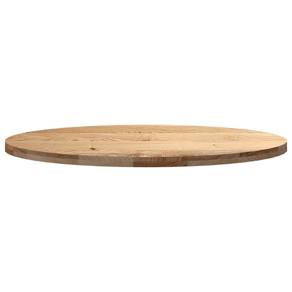 Tischplatte Eiche Massiv Oval 120x60 cm