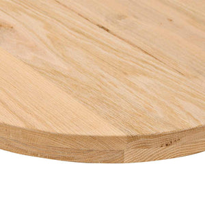 Tischplatte Eiche Massiv Oval 120x60 cm