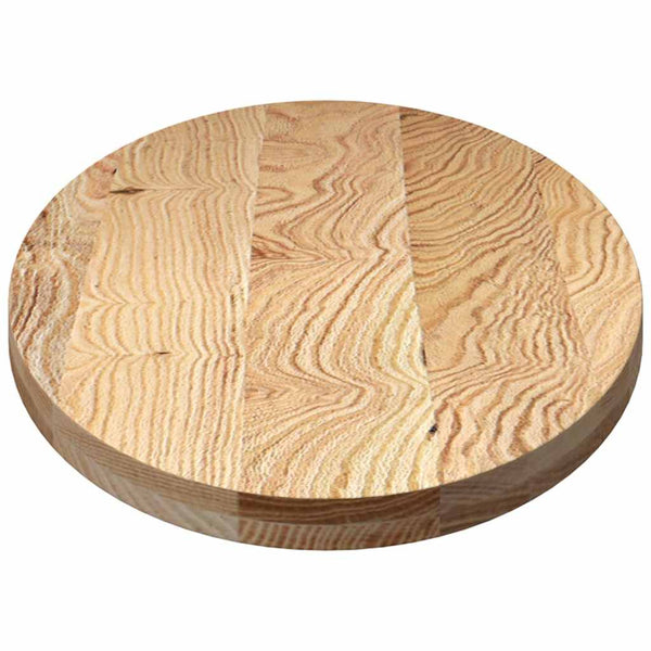 Massivholz Tischplatte Eiche Oval 140x60 cm