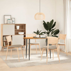 Eiche Tischplatte Hellbraun Oval 120x60 cm