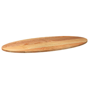 Eiche Tischplatte Hellbraun Oval 120x60 cm