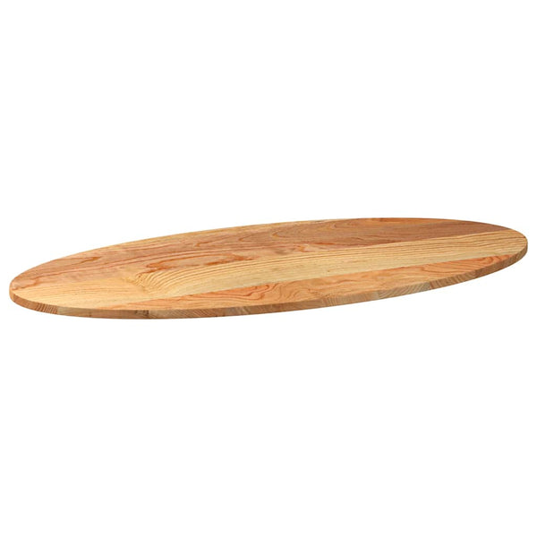 Eiche Tischplatte Hellbraun Oval 120x60 cm