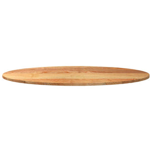Eiche Tischplatte Hellbraun Oval 120x60 cm
