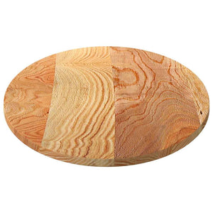Eiche Tischplatte Hellbraun Oval 120x60 cm