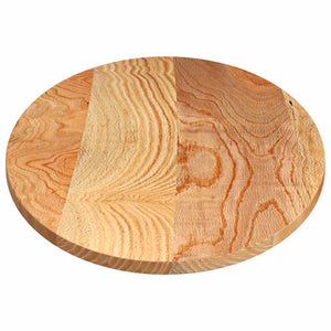 Tischplatte Massivholz Eiche Oval Hellbraun 140x60