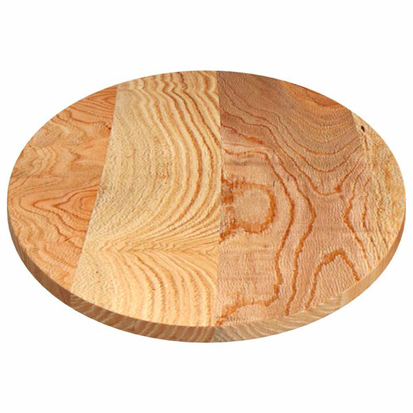 Tischplatte Massivholz Eiche Oval Hellbraun 140x60