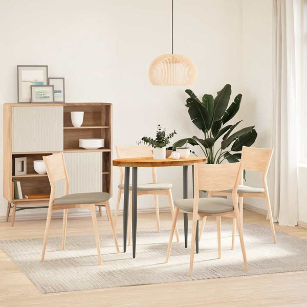 Tischplatte Eiche Massivholz Oval 80x40 cm