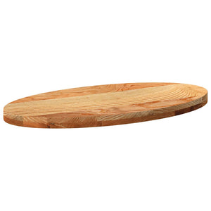 Tischplatte Eiche Massivholz Oval 80x40 cm
