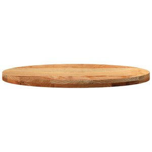 Tischplatte Eiche Massivholz Oval 80x40 cm