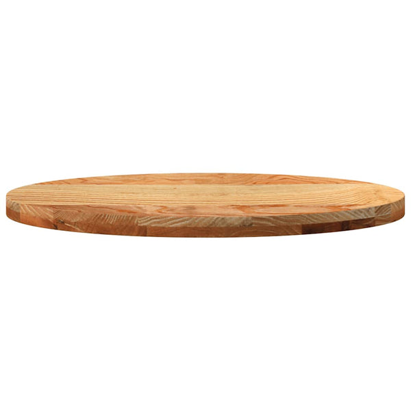 Tischplatte Eiche Massivholz Oval 80x40 cm