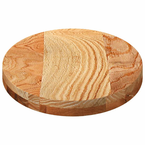 Tischplatte Eiche Massivholz Oval 80x40 cm