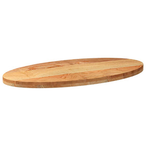 Tischplatte Hellbraun Eiche Oval 100x50 cm