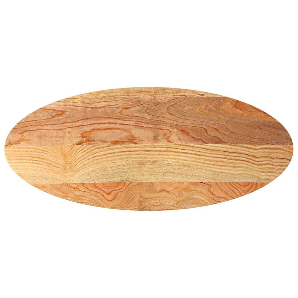Tischplatte Oval Eiche Hellbraun 140x60 cm