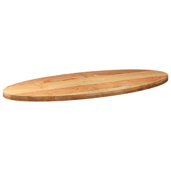 Tischplatte Oval Eiche Hellbraun 140x60 cm