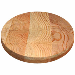 Tischplatte Oval Eiche Hellbraun 140x60 cm