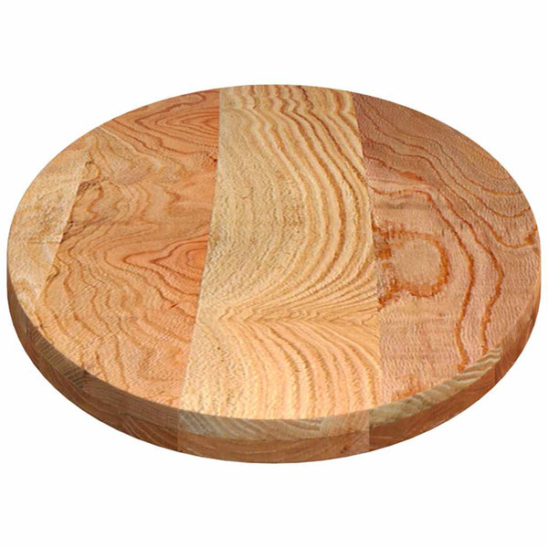 Tischplatte Oval Eiche Hellbraun 140x60 cm
