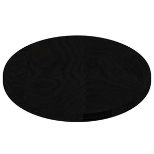 Tischplatte Oval Dunkelbraun 80x40 cm Eiche Massivholz