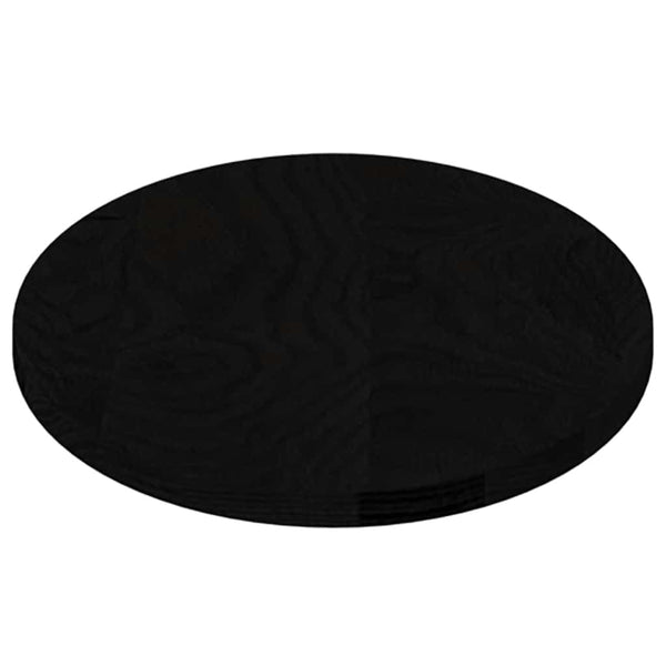 Tischplatte Oval Dunkelbraun 80x40 cm Eiche Massivholz