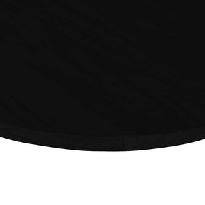 Tischplatte Oval Dunkelbraun 80x40 cm Eiche Massivholz