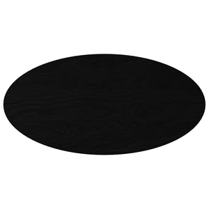 Tischplatte Dunkelbraun Eiche Oval 100x50 cm
