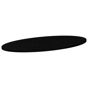 Tischplatte Dunkelbraun Eiche Oval 100x50 cm