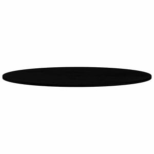 Tischplatte Oval Dunkelbraun 120x60 cm Eiche Massivholz