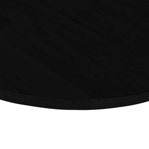 Tischplatte Oval Dunkelbraun 120x60 cm Eiche Massivholz
