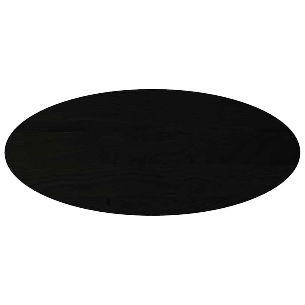 vidaXL Plateau de table marron foncé 140x60x2 cm Chêne massif Ovale