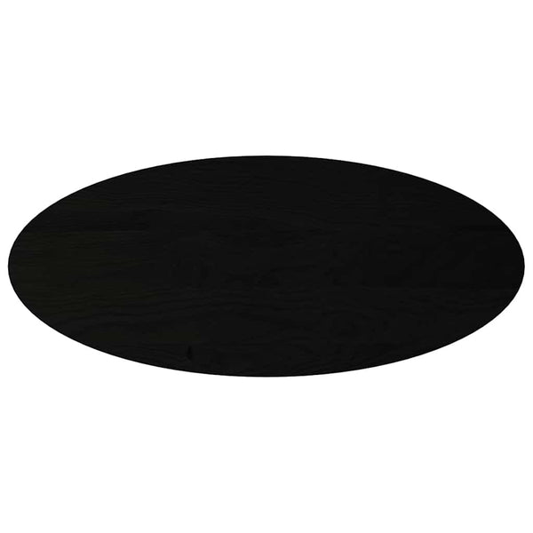 Tischplatte Dunkelbraun Eiche Oval 140x60 cm