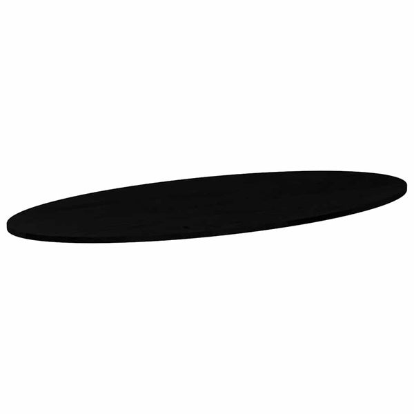 Tischplatte Dunkelbraun Eiche Oval 140x60 cm