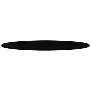 Tischplatte Dunkelbraun Eiche Oval 140x60 cm