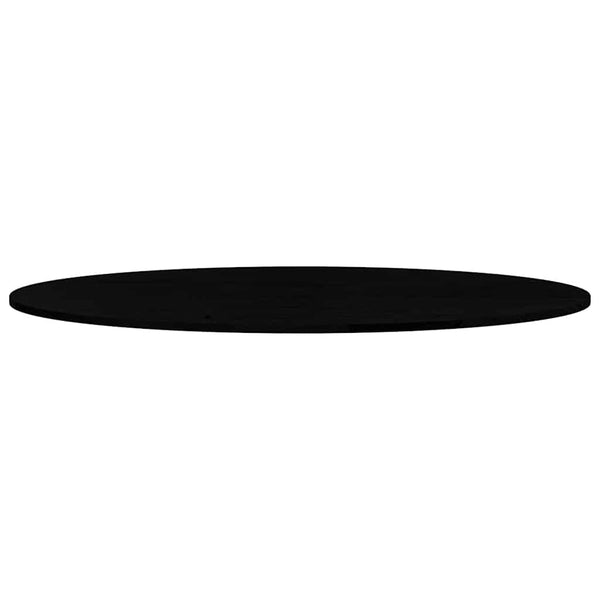 Tischplatte Dunkelbraun Eiche Oval 140x60 cm