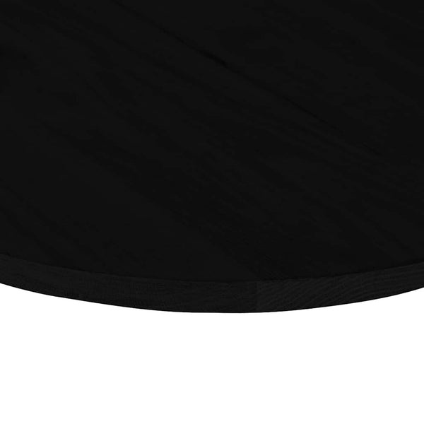 Tischplatte Dunkelbraun Eiche Oval 140x60 cm