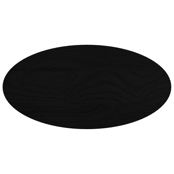 Tischplatte Massivholz Eiche Dunkelbraun 80x40 cm