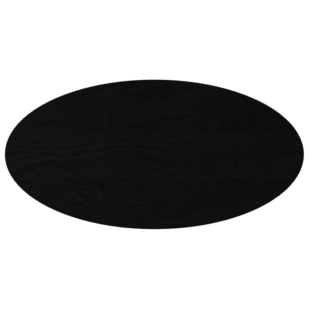 vidaXL Plateau de table Marron foncé 100x50x4 cm Chêne massif Ovale