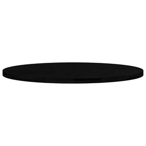 Tischplatte Dunkelbraun Oval 120x60 cm Eiche Massivholz
