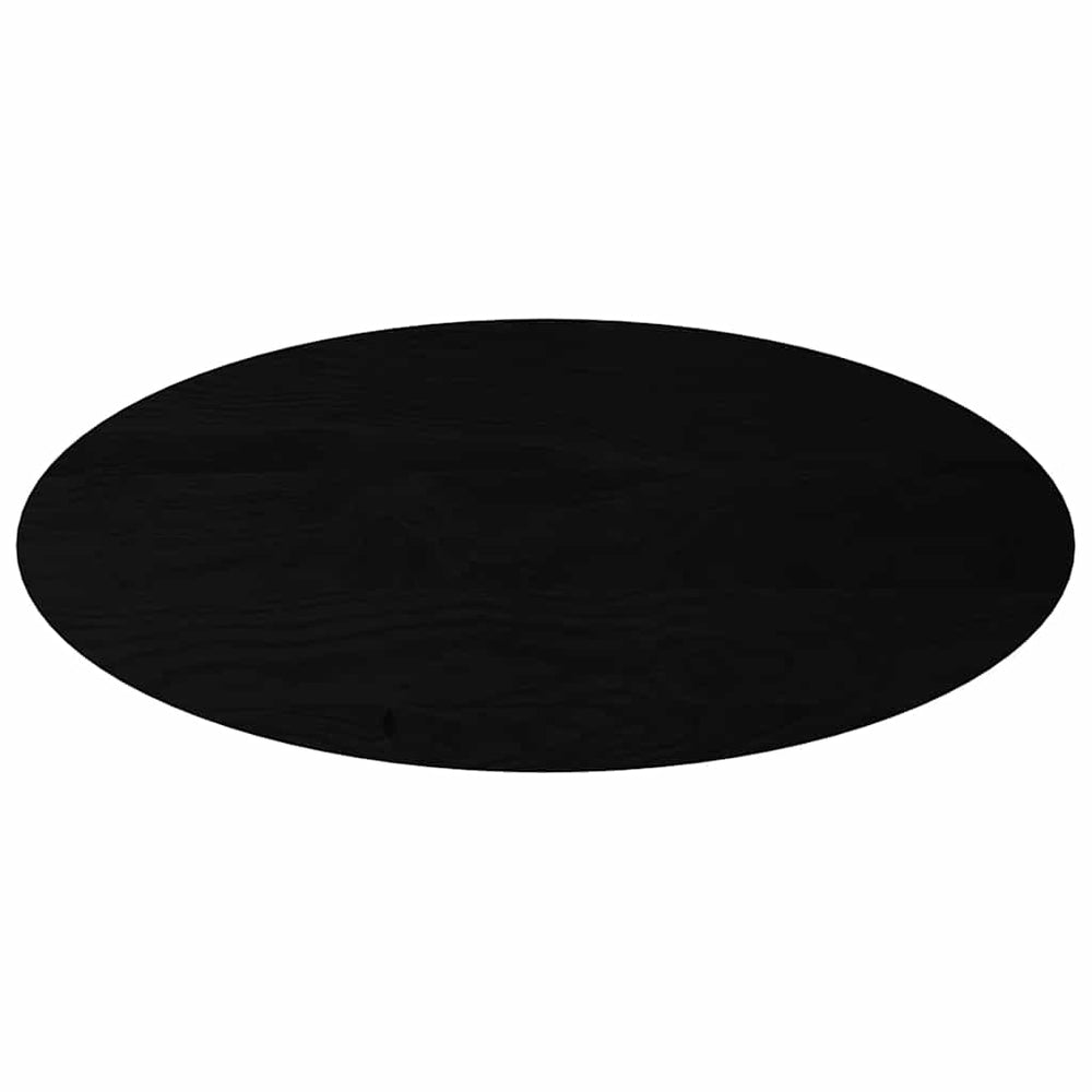 vidaXL Plateau de table Marron foncé 140x60x4 cm Chêne massif Ovale